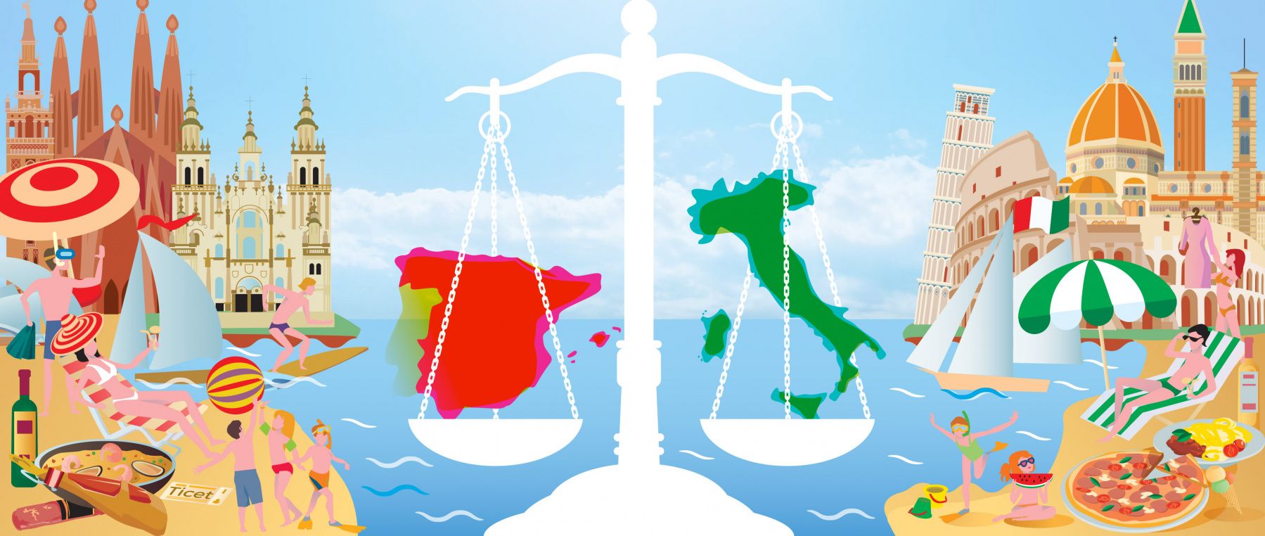 Полноразмерная обложка поста на тему: Италия или Испания: куда, зачем и сколько