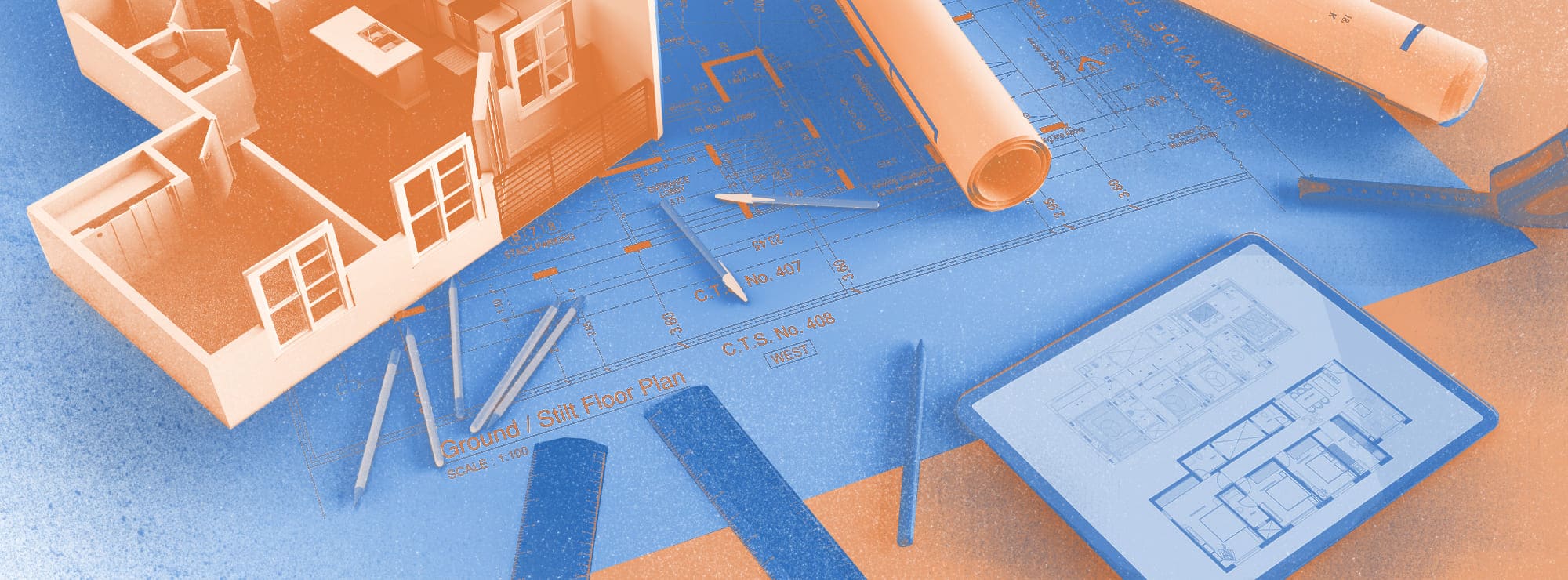 Квадратная обложка поста на тему: Как сделать планировку и чертежи квартиры