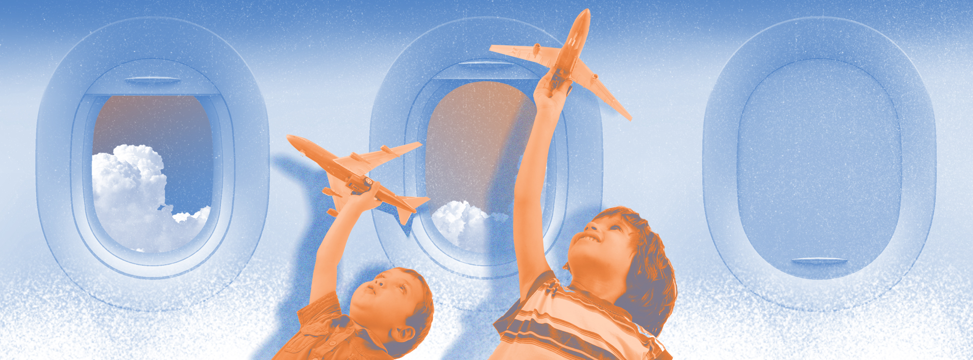 Полноразмерная обложка поста на тему: Ребёнок боится летать на самолёте: что можно сделать