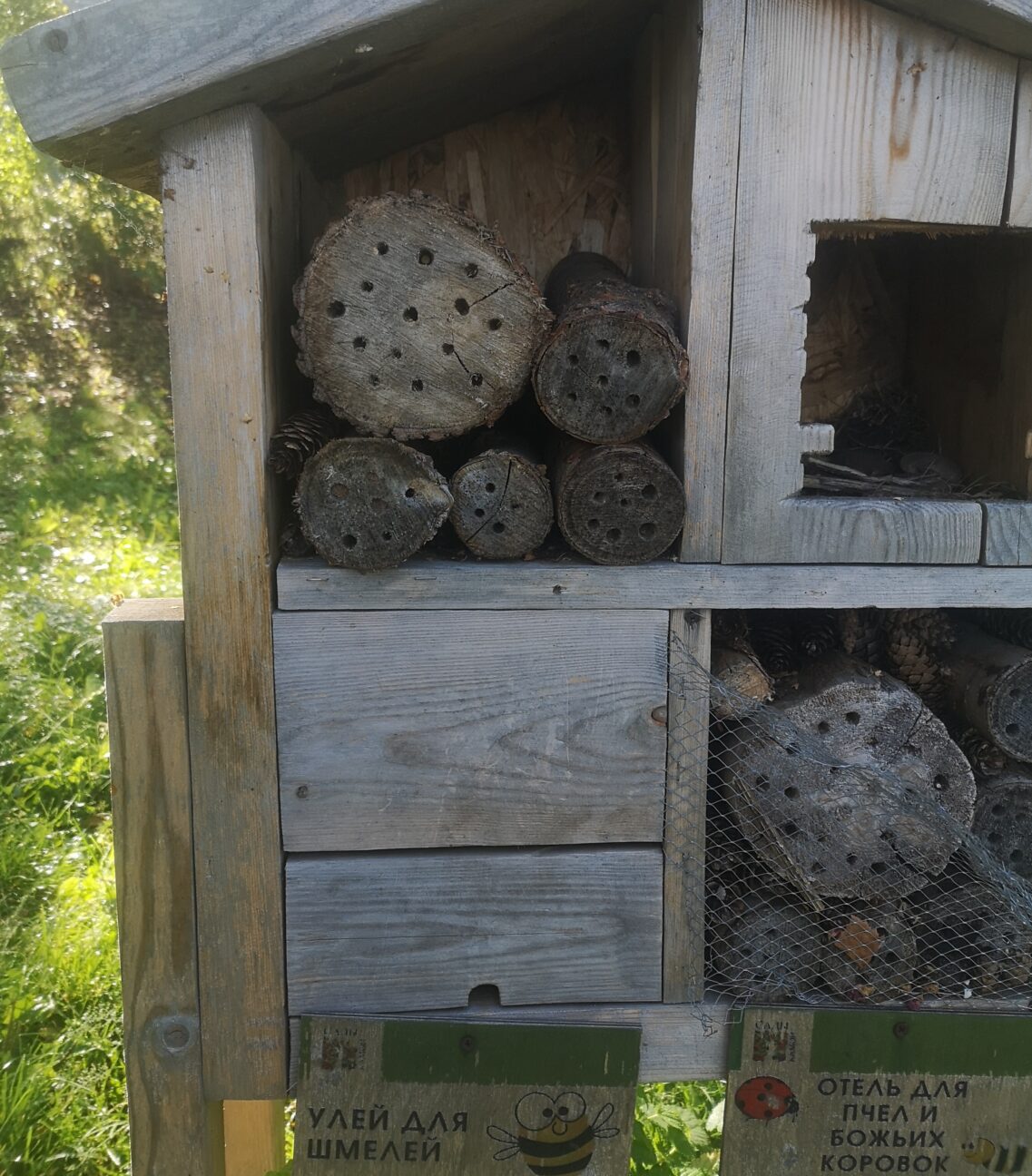 Отель для пчёл на набережной Камы