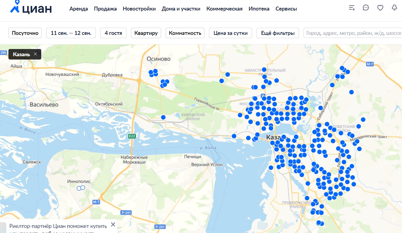 Циан карта дач. ЦИАН Казань. ЦИАН Казань снять квартиру посуточно.