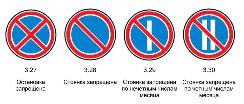 1500 рублей придётся платить, если нарушить запрет на остановку или стоянку, в том числе запрет на стоянку в определённые дни