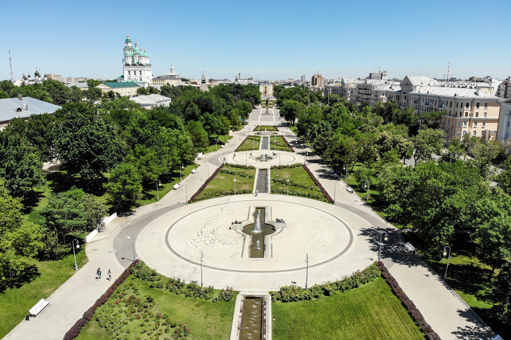 Фото площади Ленина в Астрахани