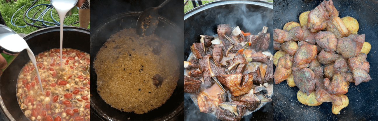Фото казана, в котором готовятся разные блюда: том ям, узбекский плов, свиные рёбра и казан-кебаб