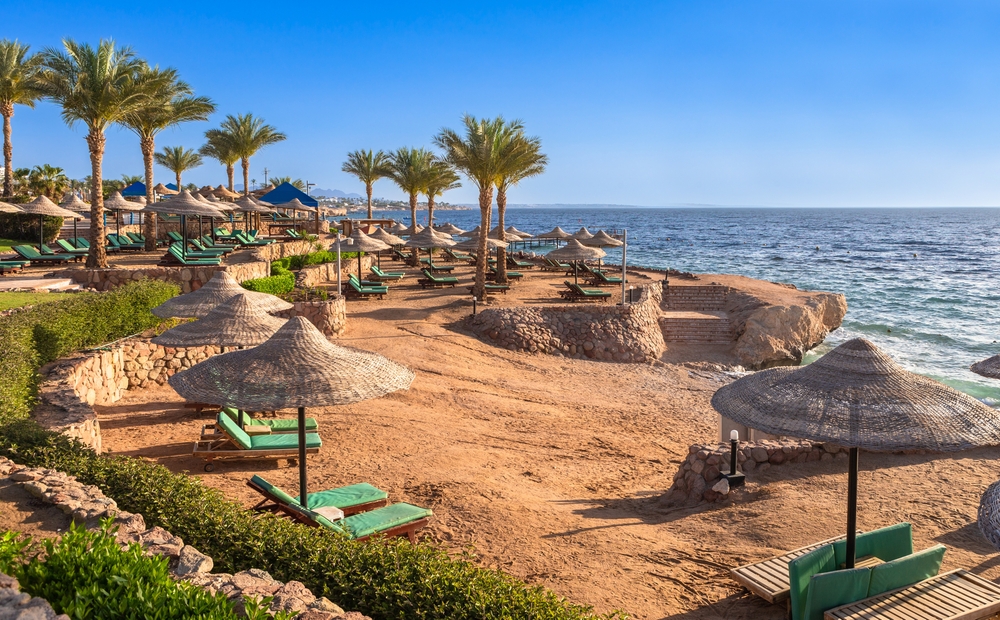 Пляж в Шарм-эш-Шейхе, Египет