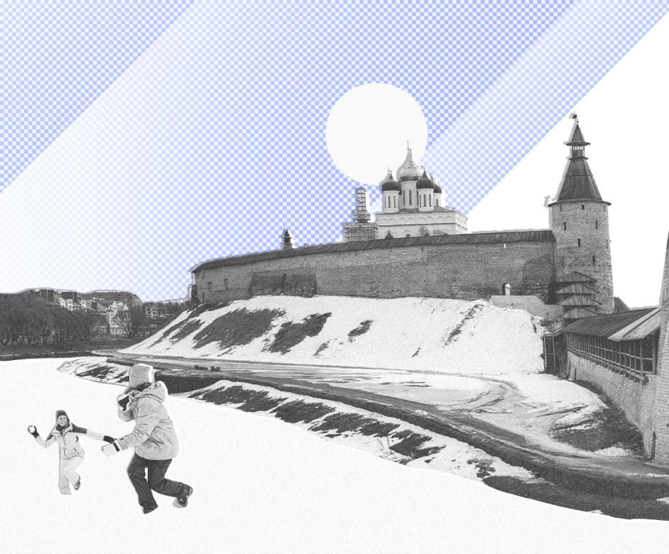 Квадратная обложка поста на тему: Древний Псков — самые интересные туристические места